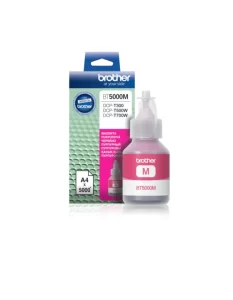 Ultra High Yield Yield Magenta Ink Bottle for Ink Tank Printers, Brother Genuine BT5000M